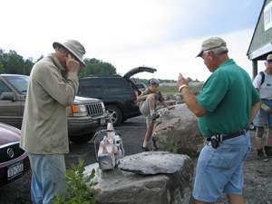 Don Prepares to Remove Jerry Bastedo's Arthrodire Plate.jpg